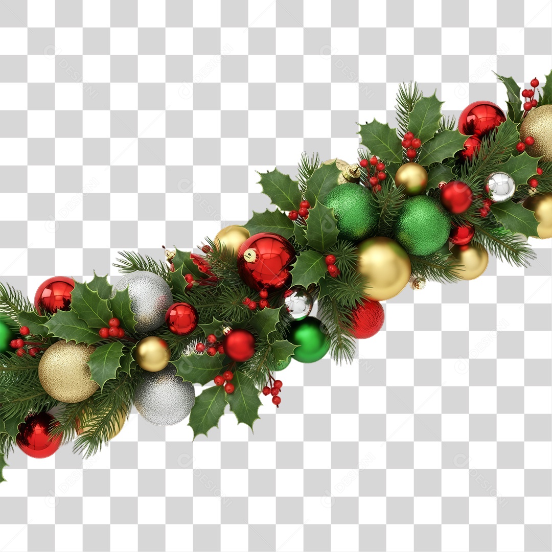 Bolas Enfeites Decoração de Natal PNG Transparente