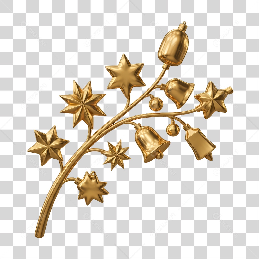 Galho Enfeites Decoração de Natal PNG Transparente