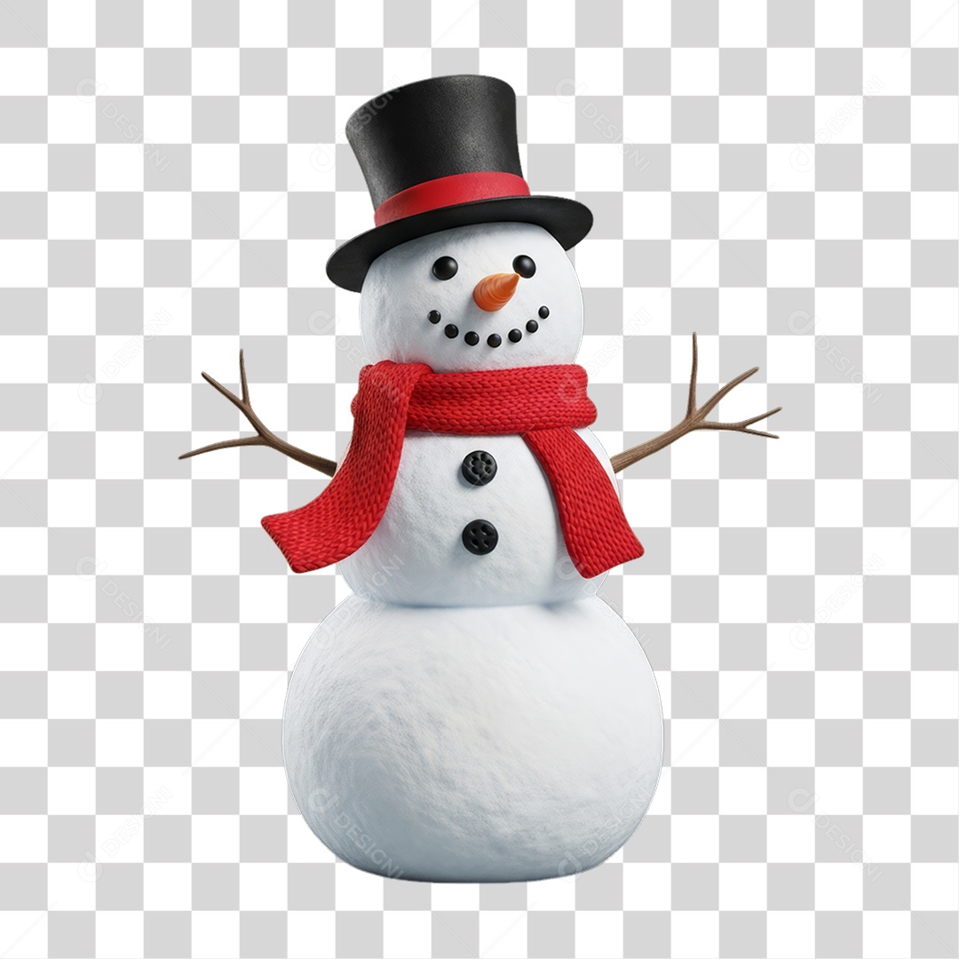 Boneco de Neve Enfeites Decoração de Natal PNG Transparente