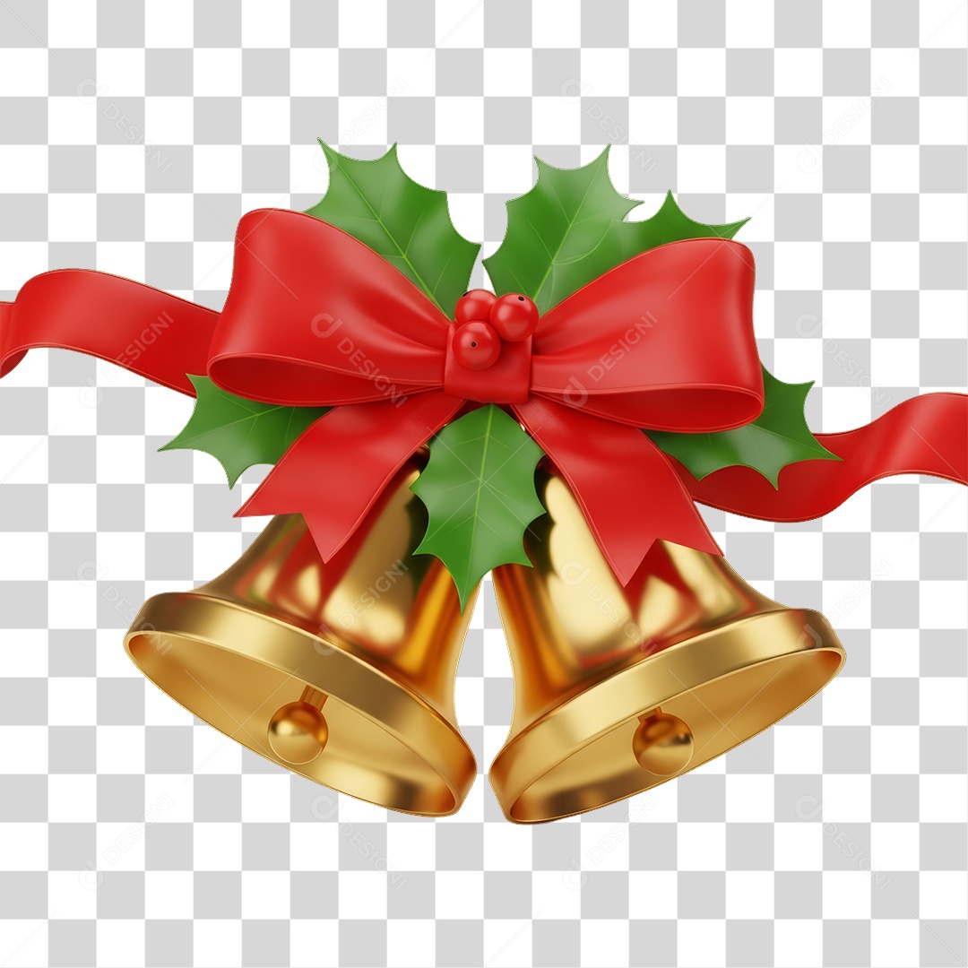 Sinos Enfeites Decoração de Natal PNG Transparente