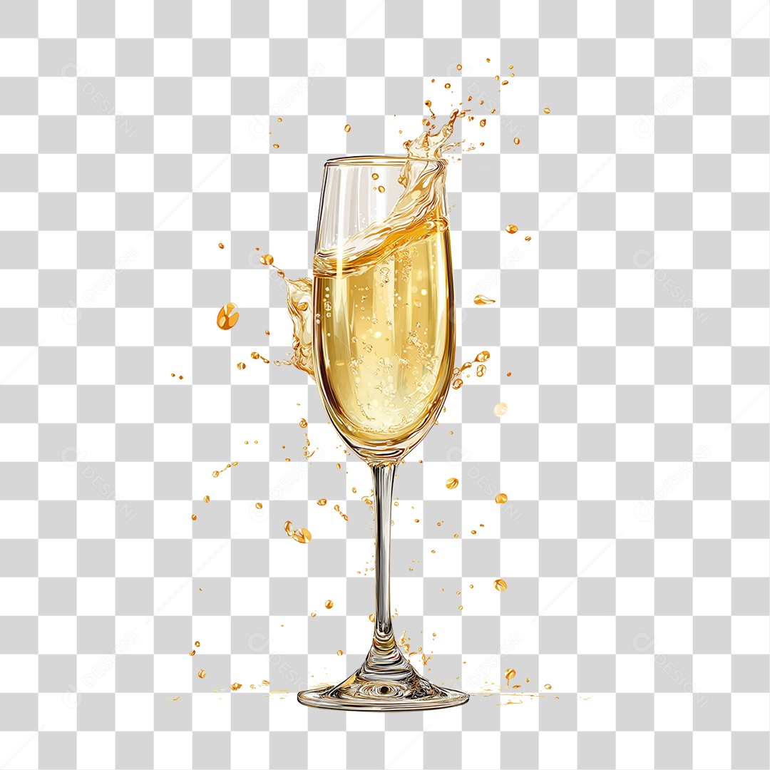 Taça de Champanhe PNG Transparente