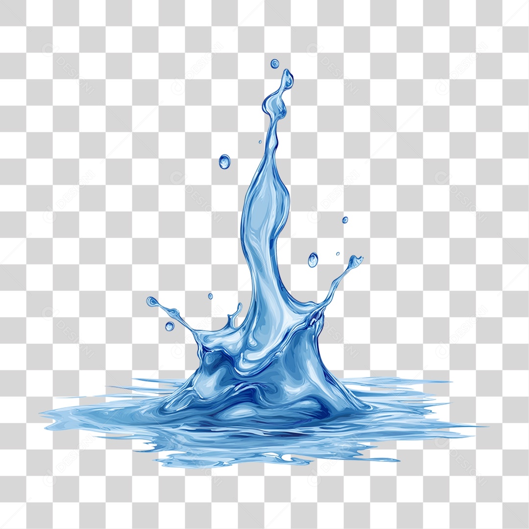 Respingos de Água Splash PNG Transparente