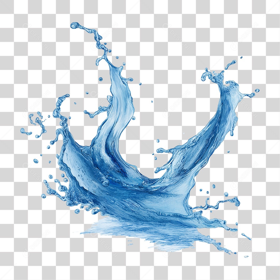Respingos de Água Splash PNG Transparente