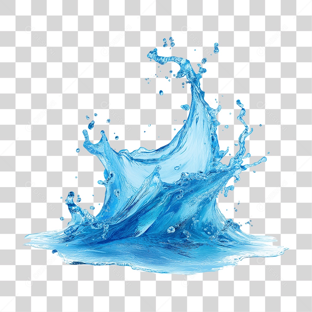 Respingos de Água Splash PNG Transparente