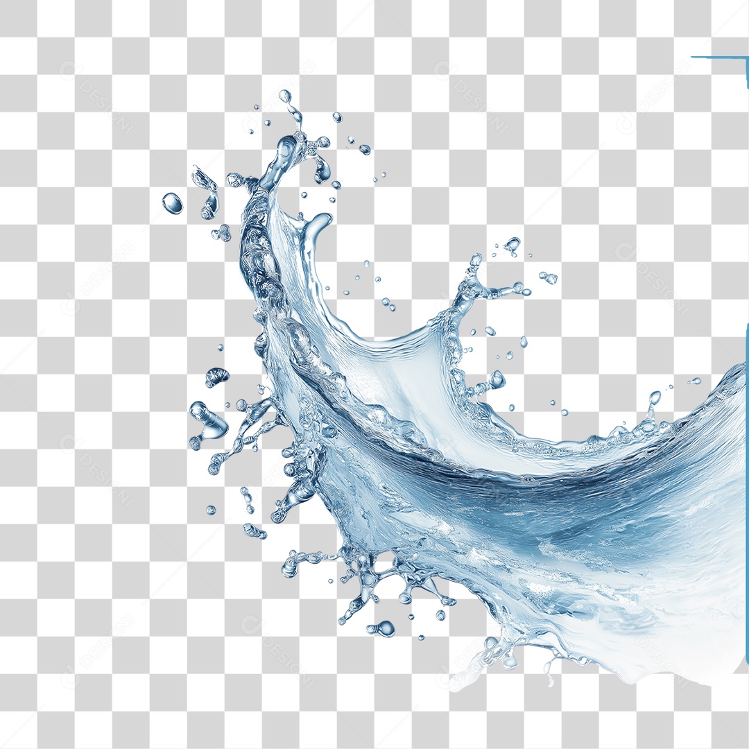 Respingos de Água Splash PNG Transparente