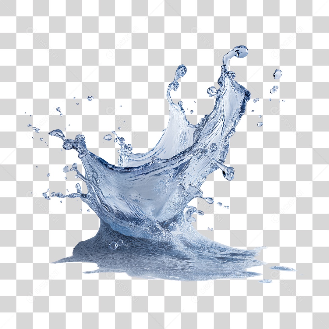Respingos de Água Splash PNG Transparente