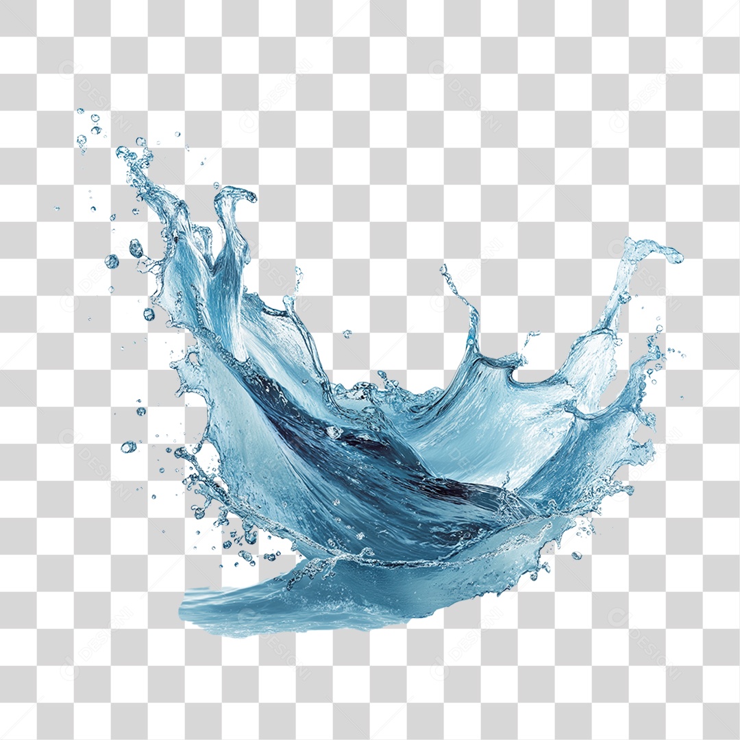 Respingos de Água Splash PNG Transparente
