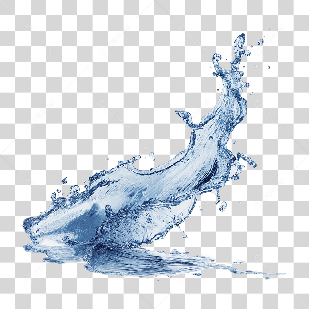 Respingos de Água Splash PNG Transparente