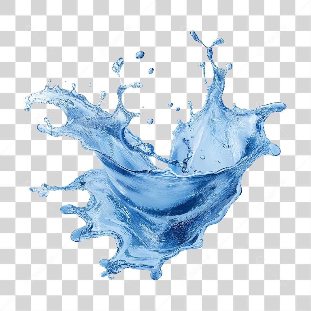 Respingos de Água Splash PNG Transparente