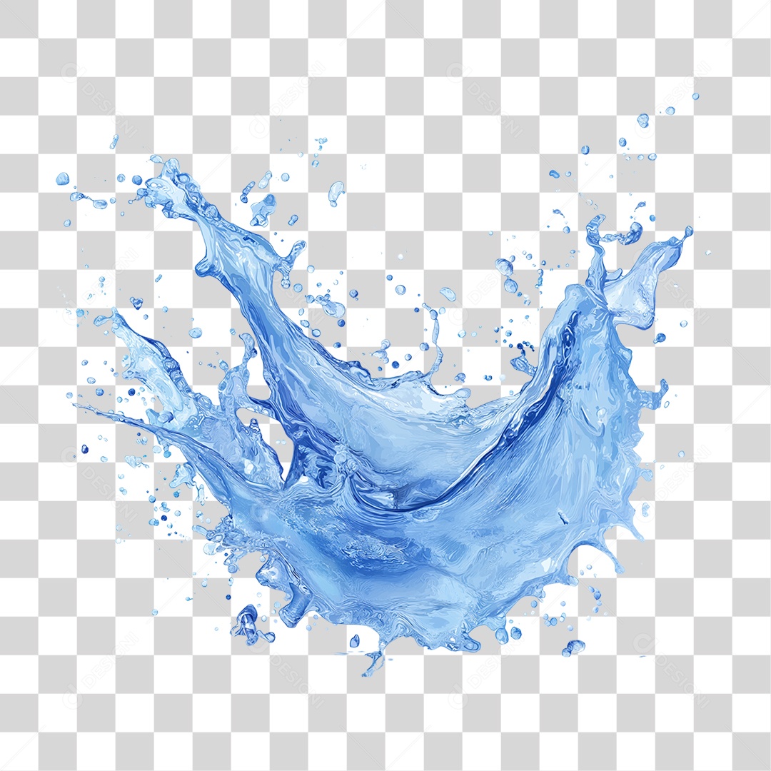 Respingos de Água Splash PNG Transparente