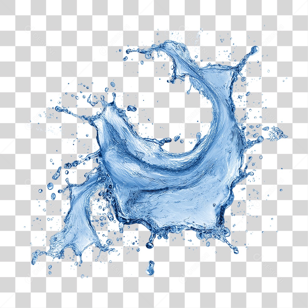 Respingos de Água Splash PNG Transparente