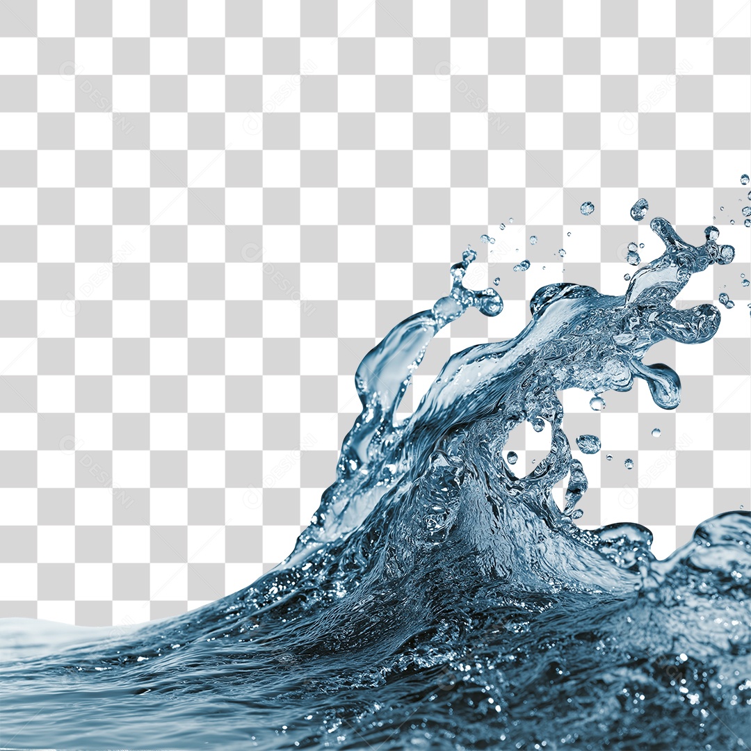 Respingos de Água Splash PNG Transparente
