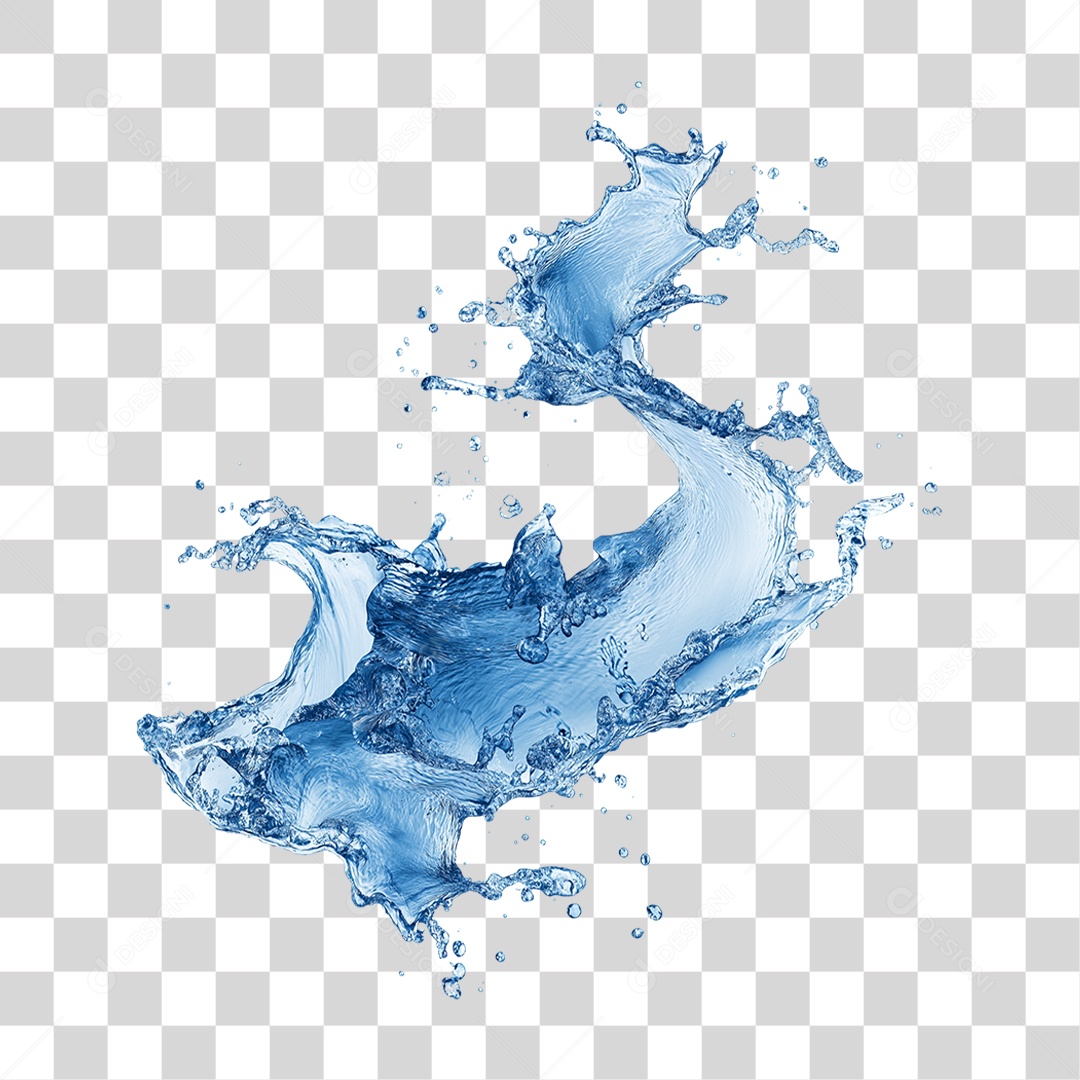 Respingos de Água Splash PNG Transparente