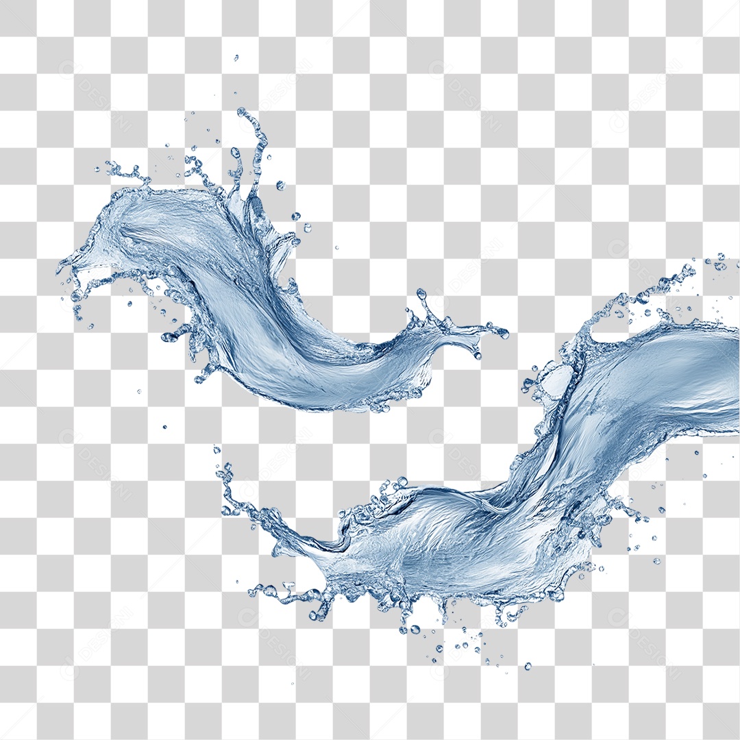Respingos de Água Splash PNG Transparente