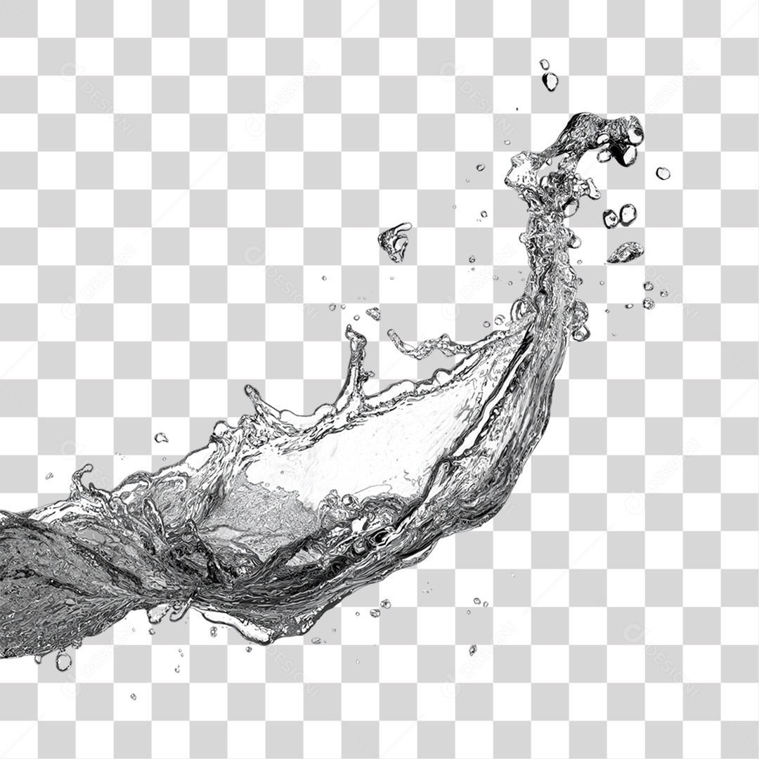 Respingos de Água Splash PNG Transparente