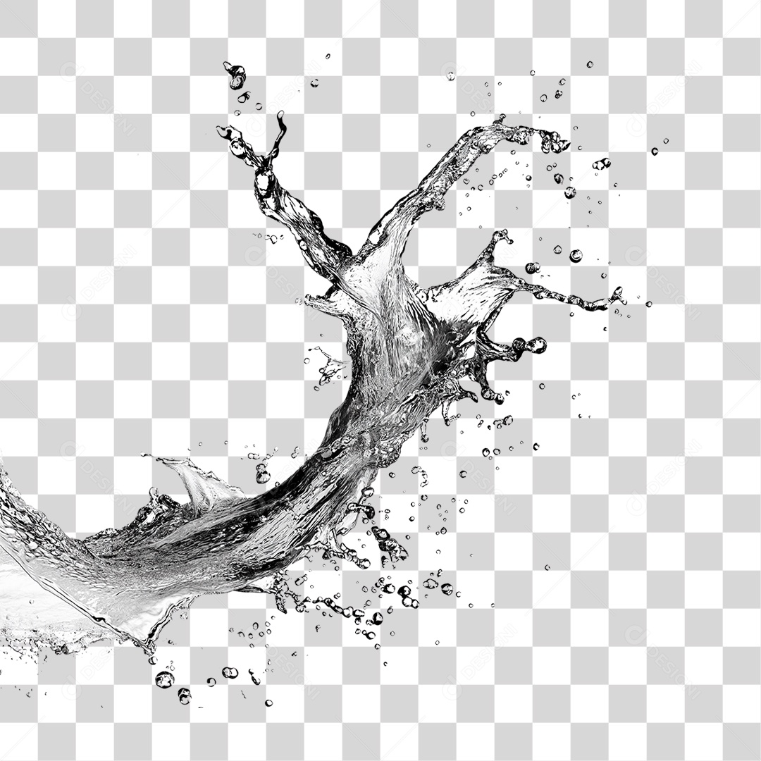 Respingos de Água Splash PNG Transparente