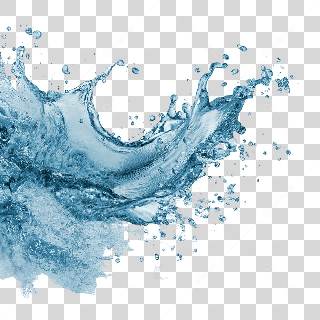 Respingos de Água Splash PNG Transparente