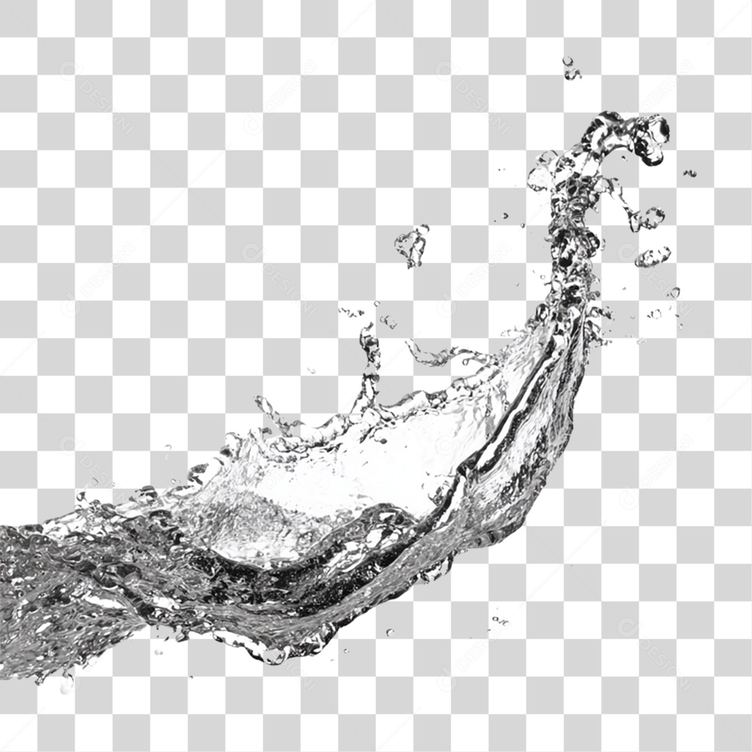 Respingos de Água Splash PNG Transparente