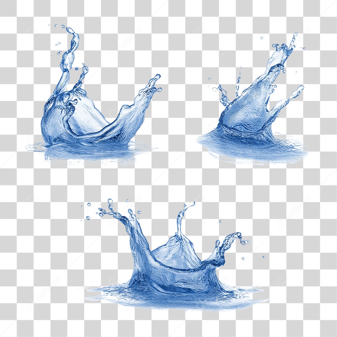 Respingos de Água Splash PNG Transparente