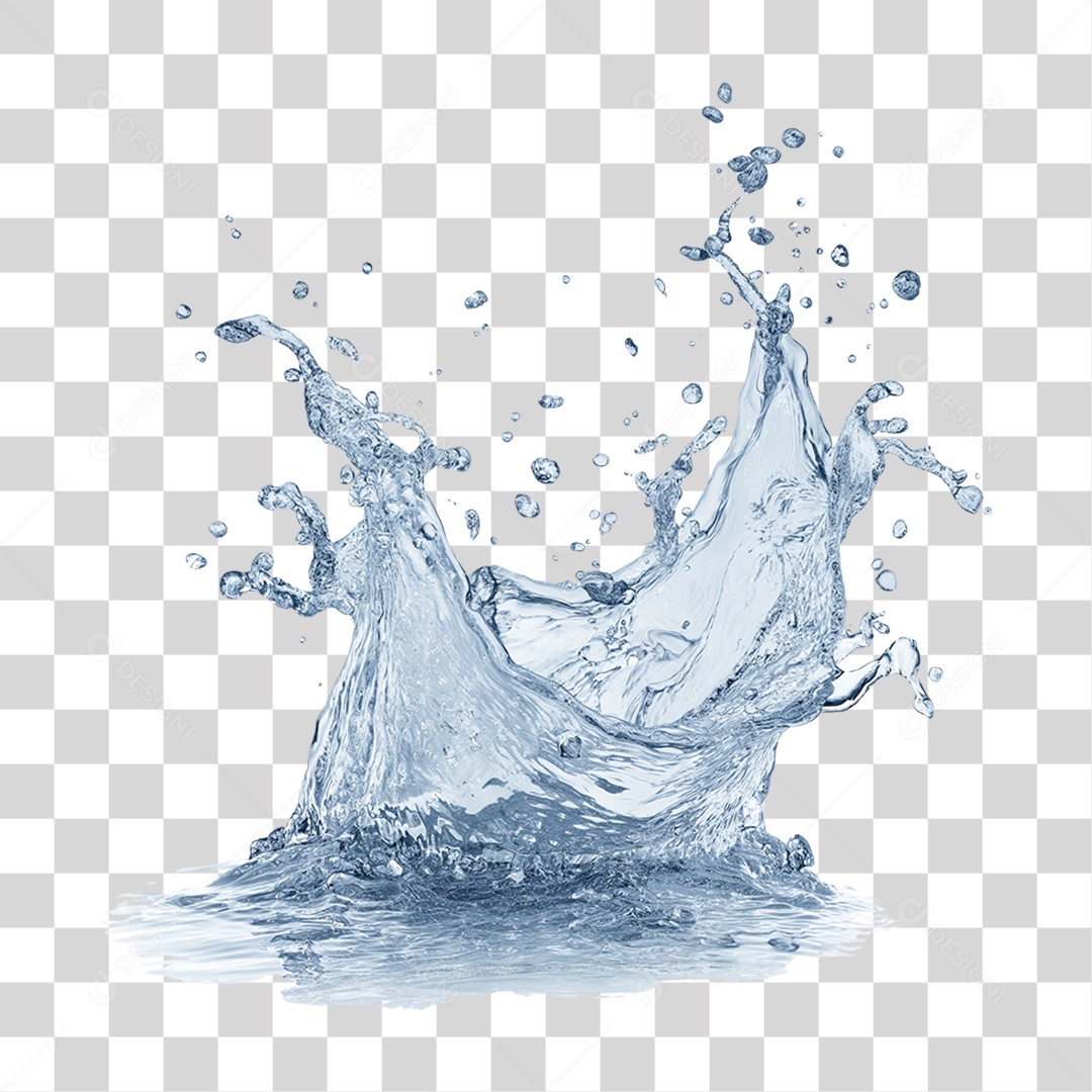 Respingos de Água Splash PNG Transparente