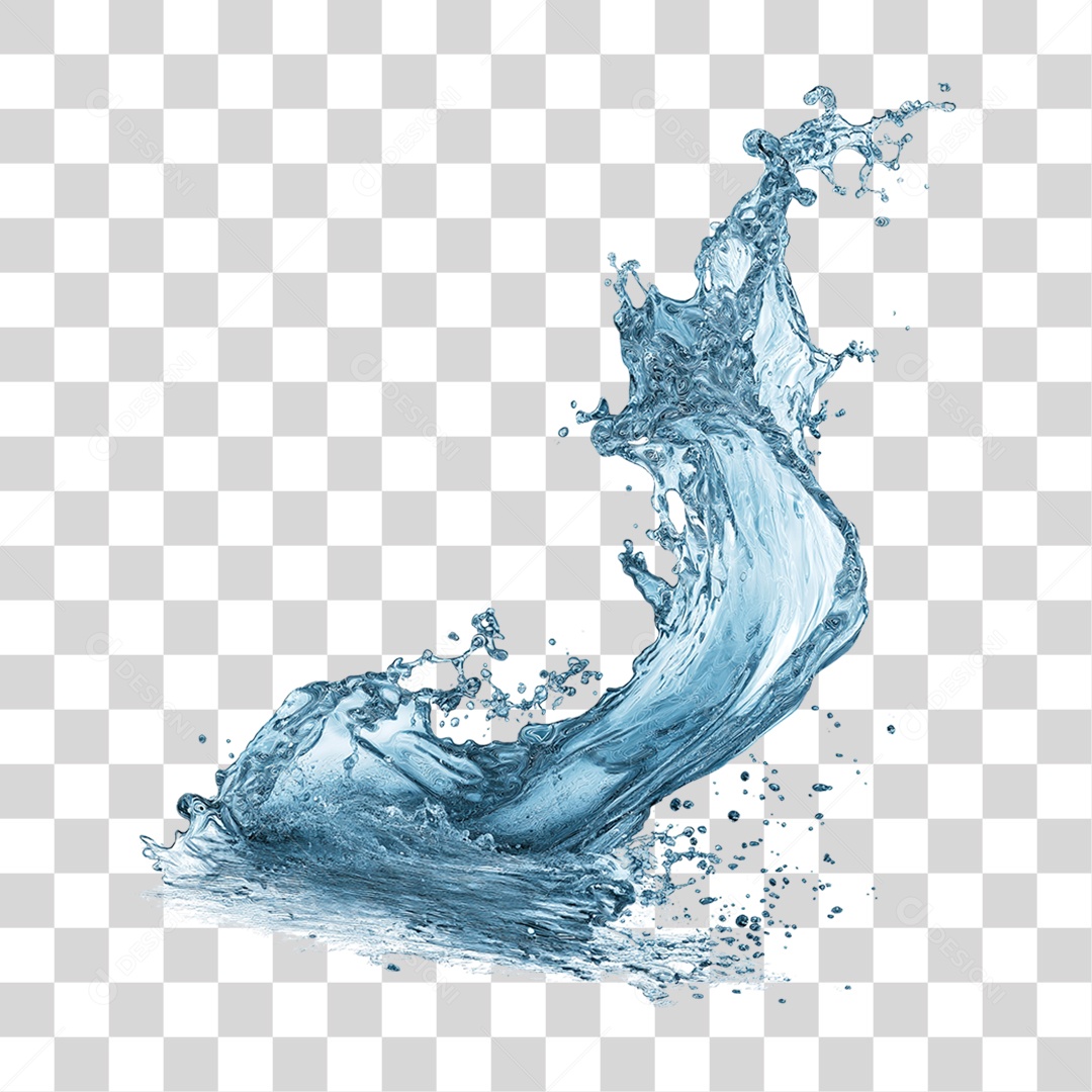 Respingos de Água Splash PNG Transparente