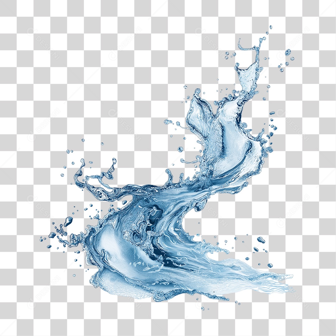 Respingos de Água Splash PNG Transparente