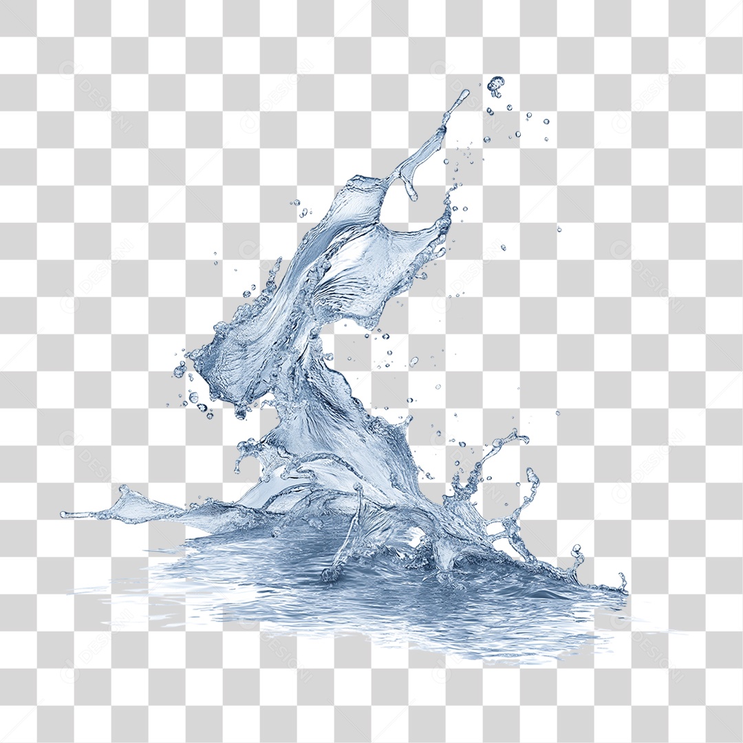 Respingos de Água Splash PNG Transparente
