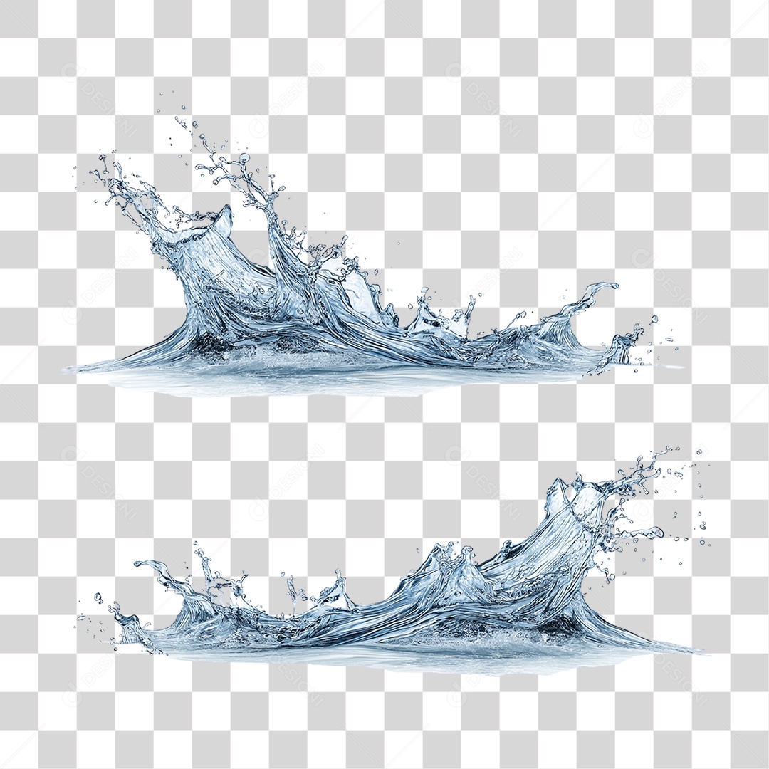 Respingos de Água Splash PNG Transparente