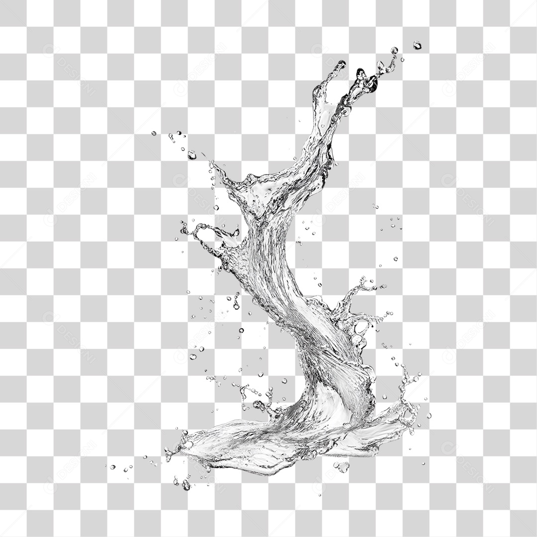 Respingos de Água Splash PNG Transparente