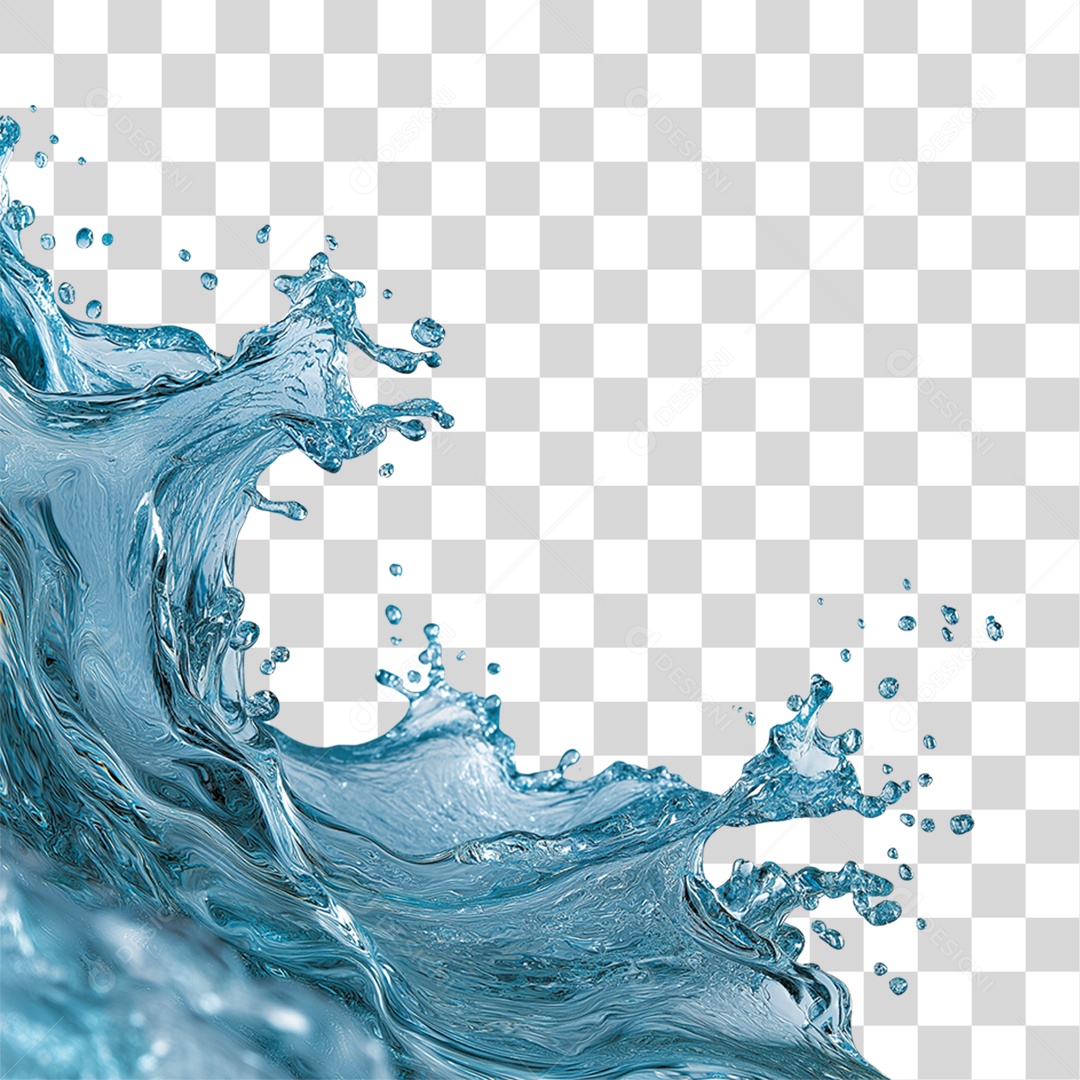Respingos de Água Splash PNG Transparente