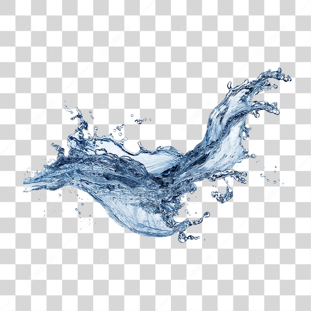 Respingos de Água Splash PNG Transparente