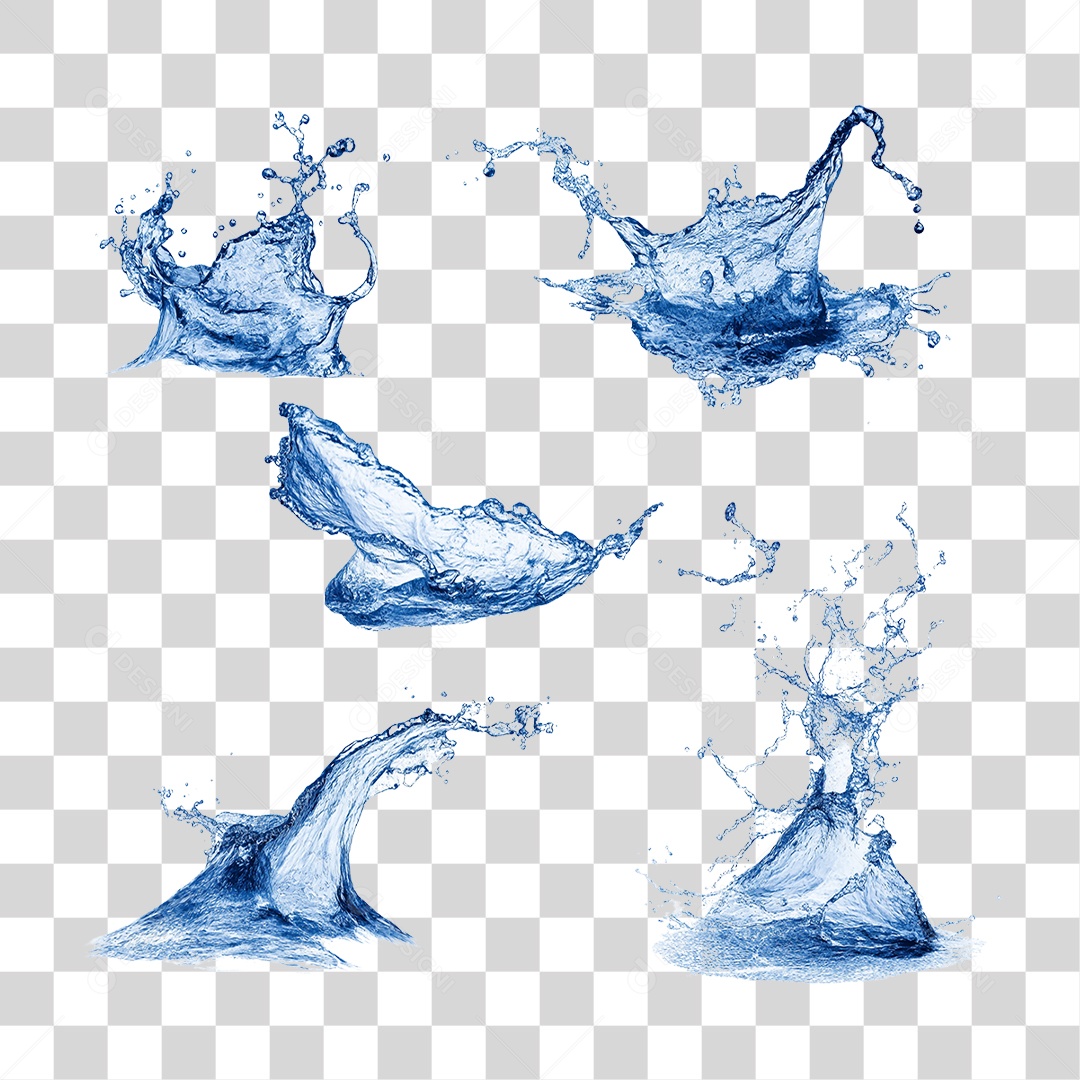 Respingos de Água Splash PNG Transparente