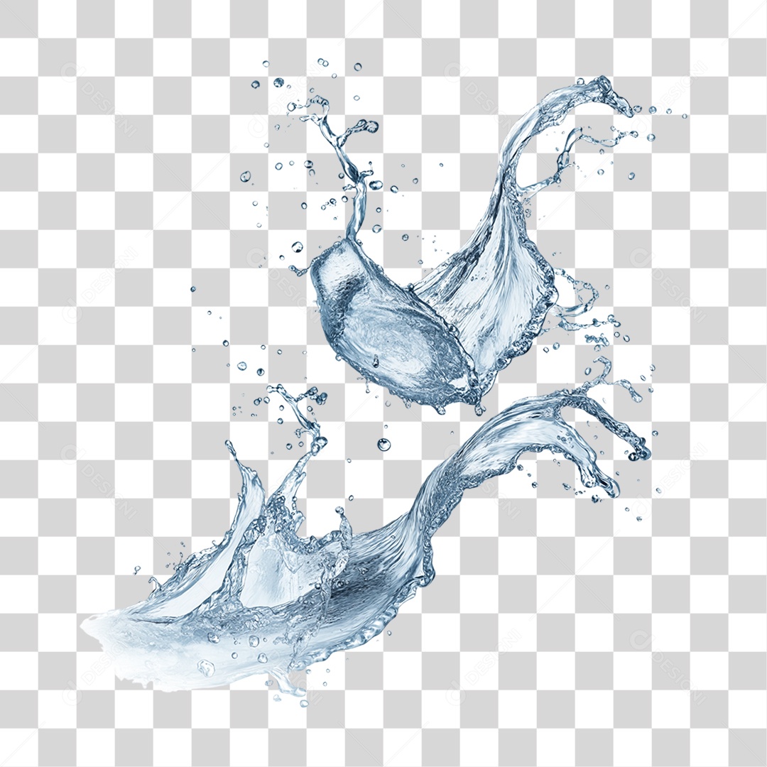 Respingos de Água Splash PNG Transparente