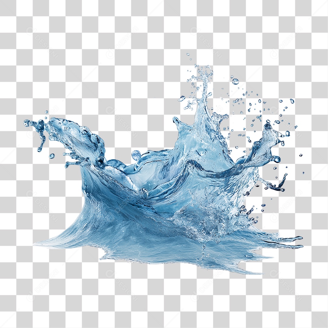 Respingos de Água Splash PNG Transparente