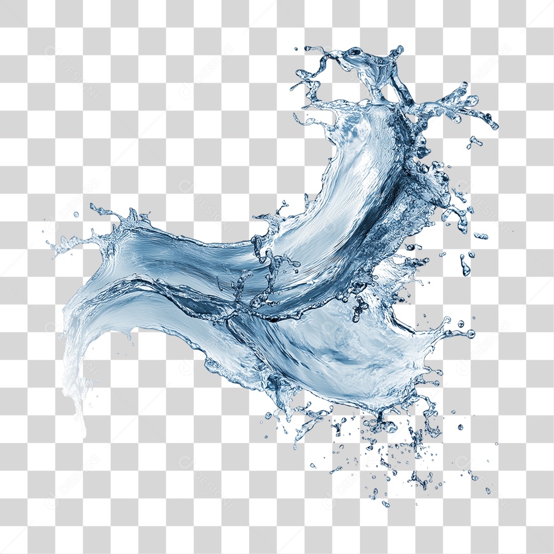 Respingos de Água Splash PNG Transparente