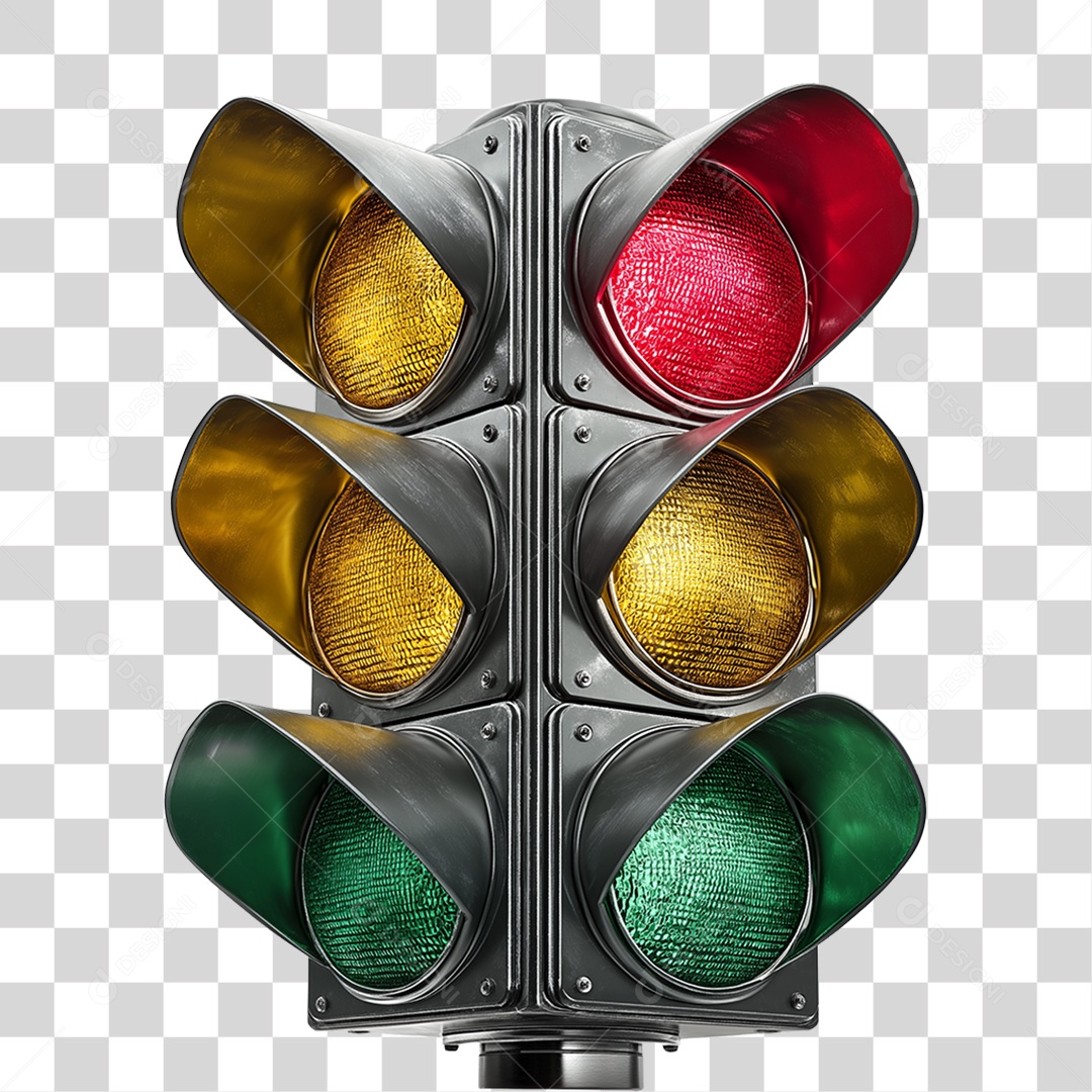 Semáforos de Rua PNG Transparente