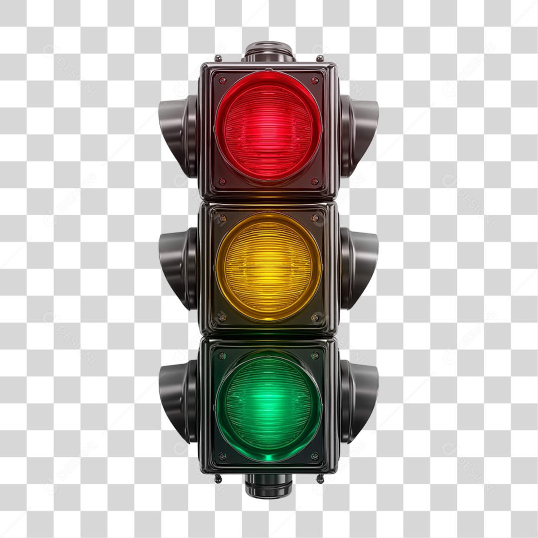 Semáforos de Rua PNG Transparente