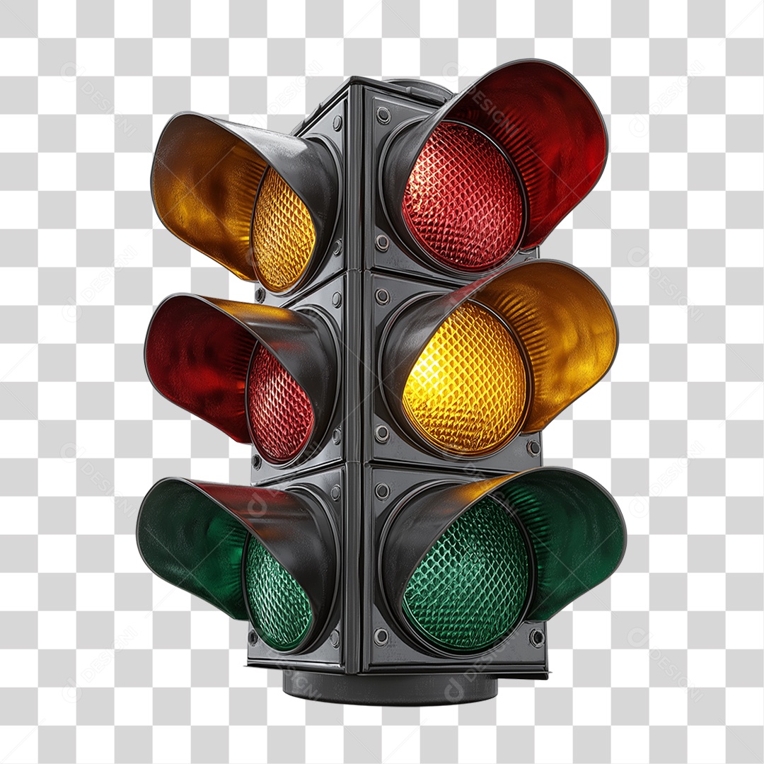 Semáforos de Rua PNG Transparente