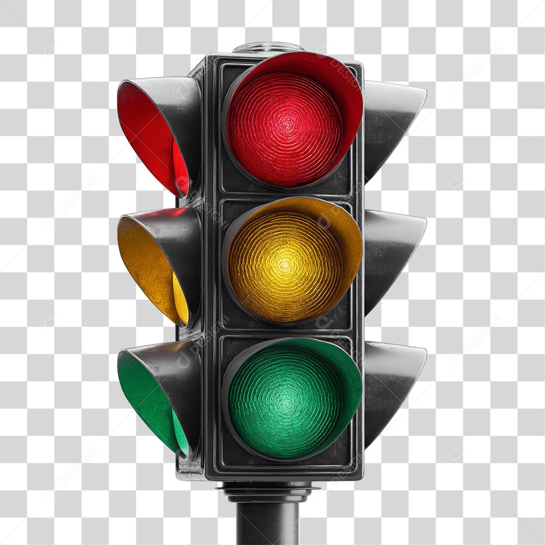 Semáforos de Rua PNG Transparente