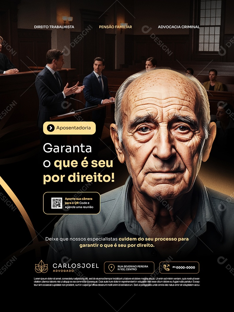 Advocacia Garanta O Que é Seu Por Direito Social Media PSD Editável