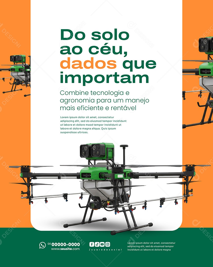 Agronegócio Do Solo Ao Céu Social Media PSD Editável