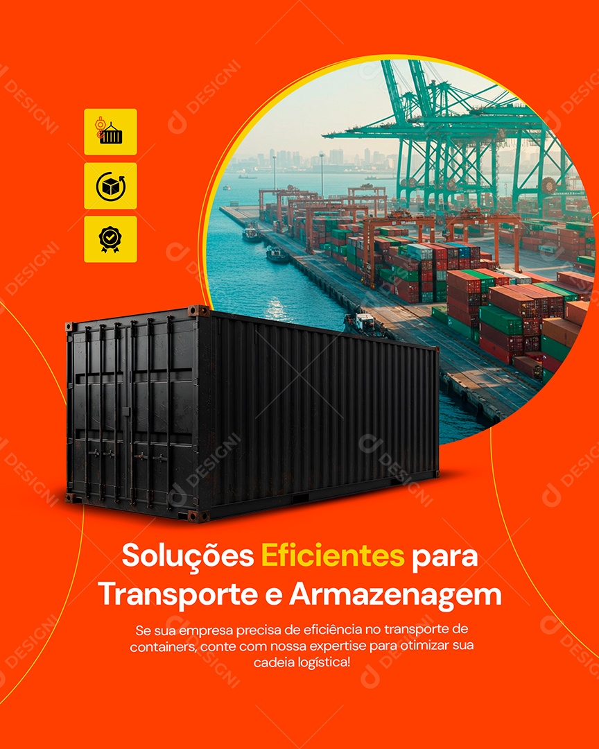 Solução Eficientes Social Media PSD Editável