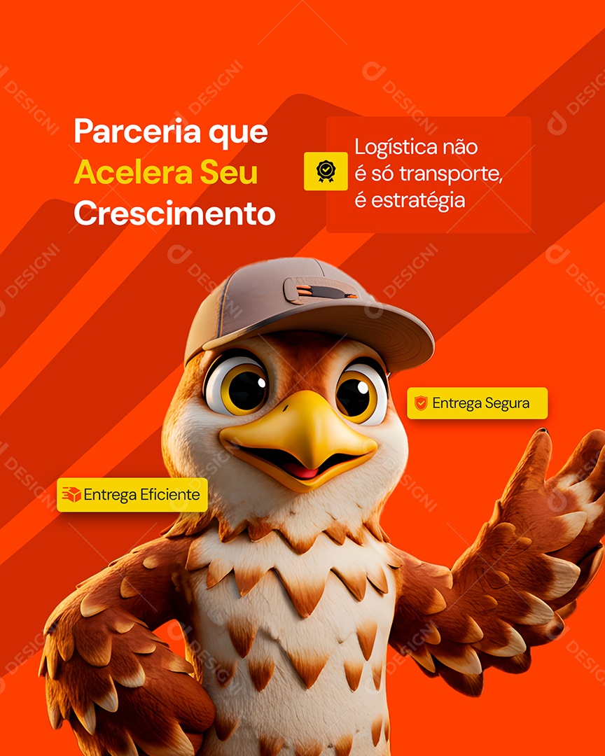 Social Media Logística PSD Editável