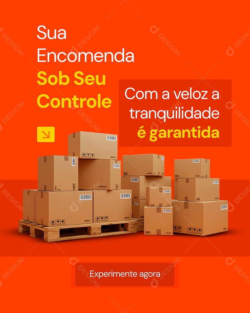 Social Media Logística PSD Editável