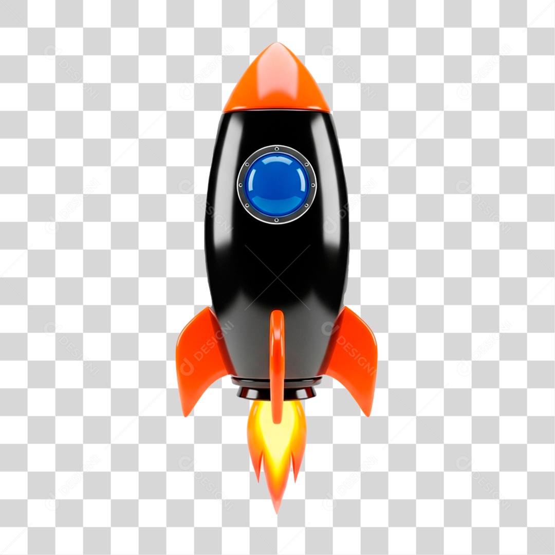 Foguete Espacial PNG Transparente