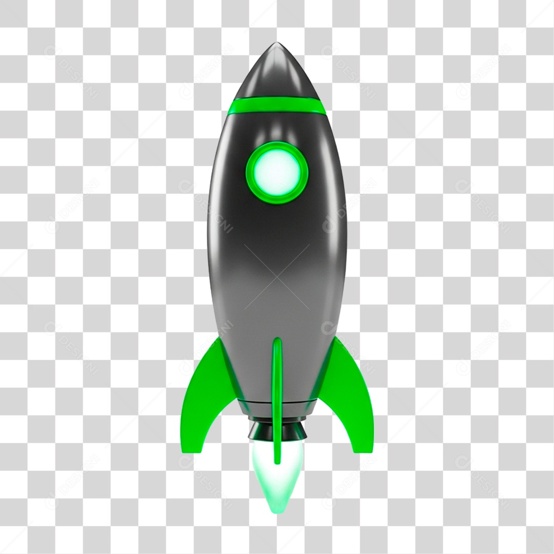 Foguete Espacial PNG Transparente