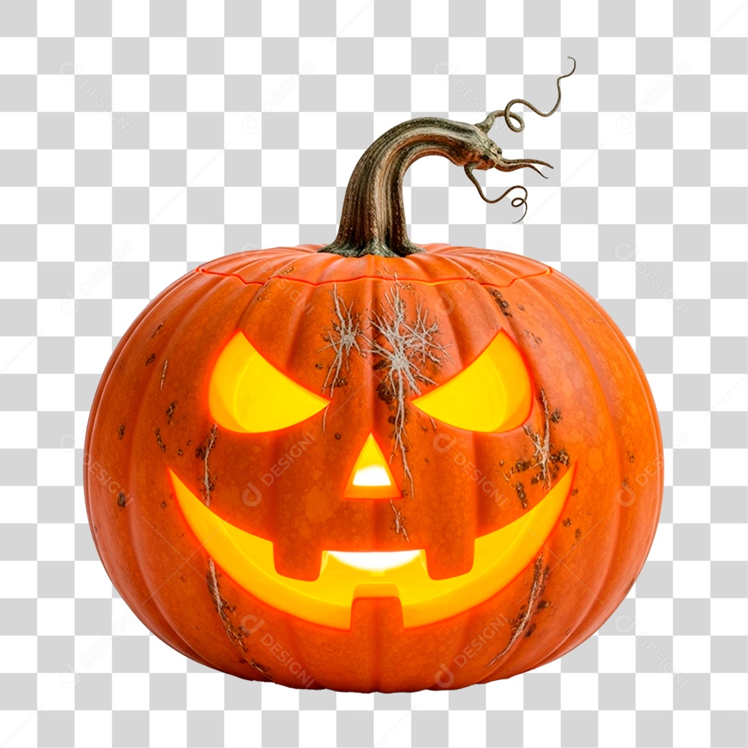 Abóbora de Halloween PNG Transparente
