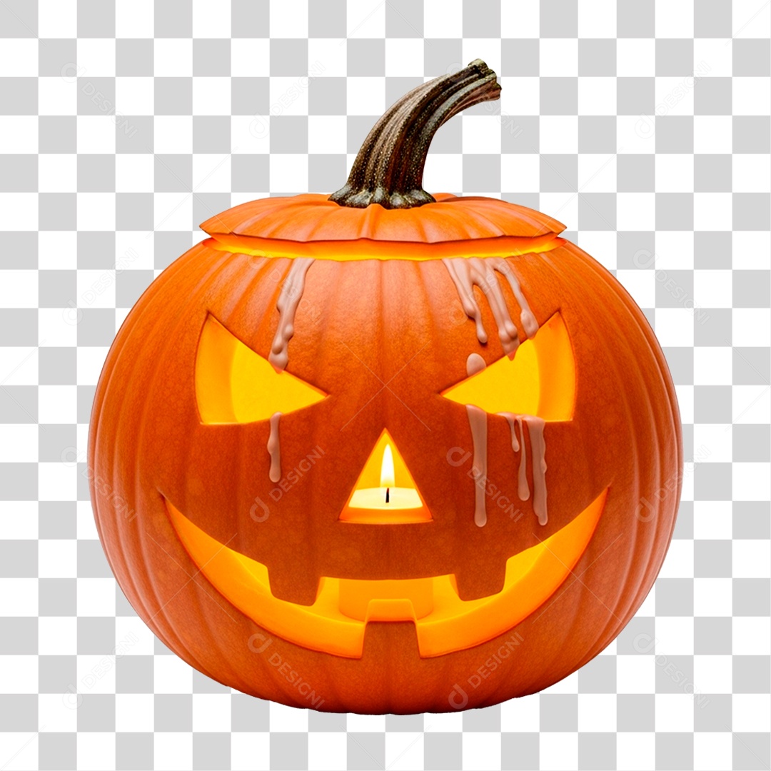 Abóbora de Halloween PNG Transparente