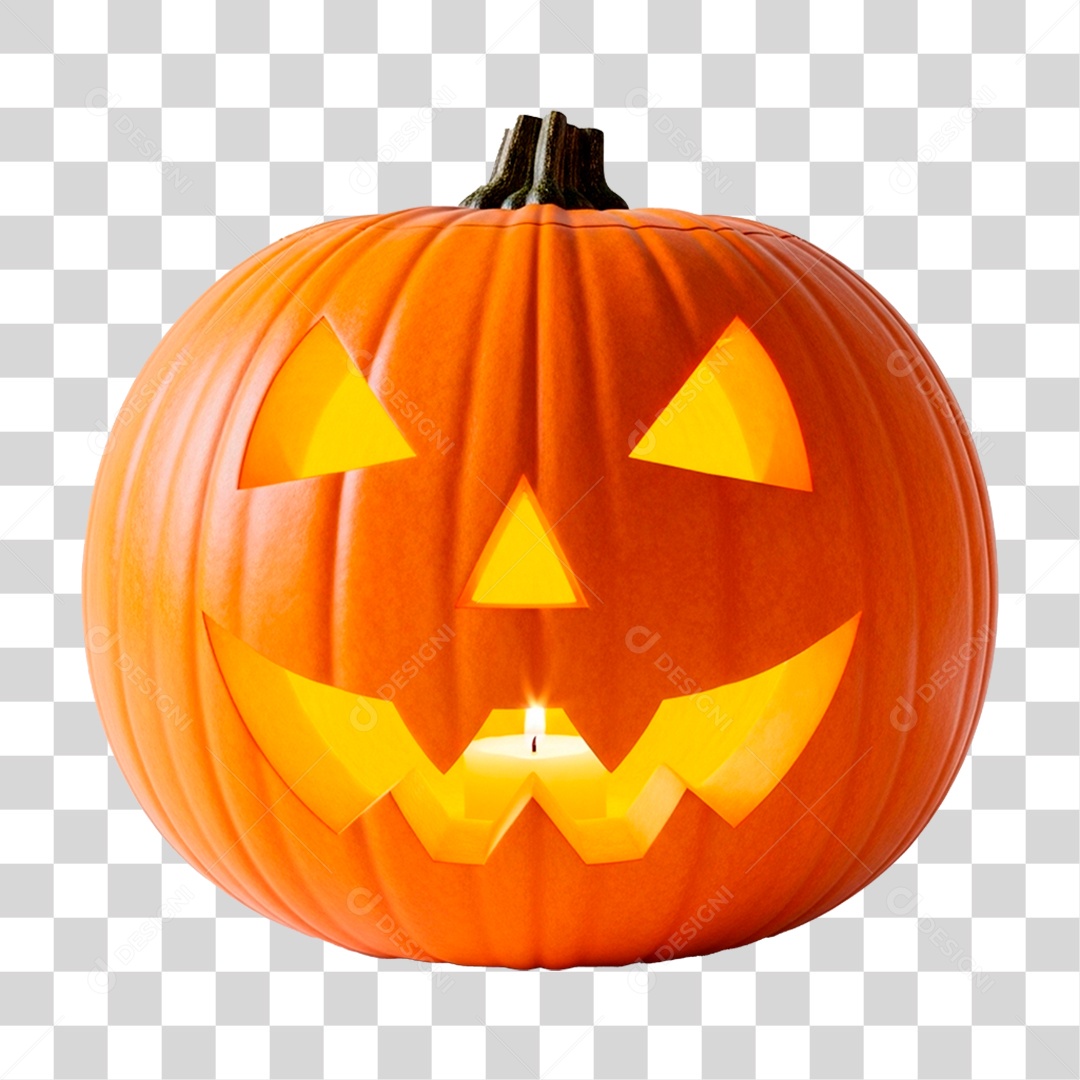 Abóbora de Halloween PNG Transparente