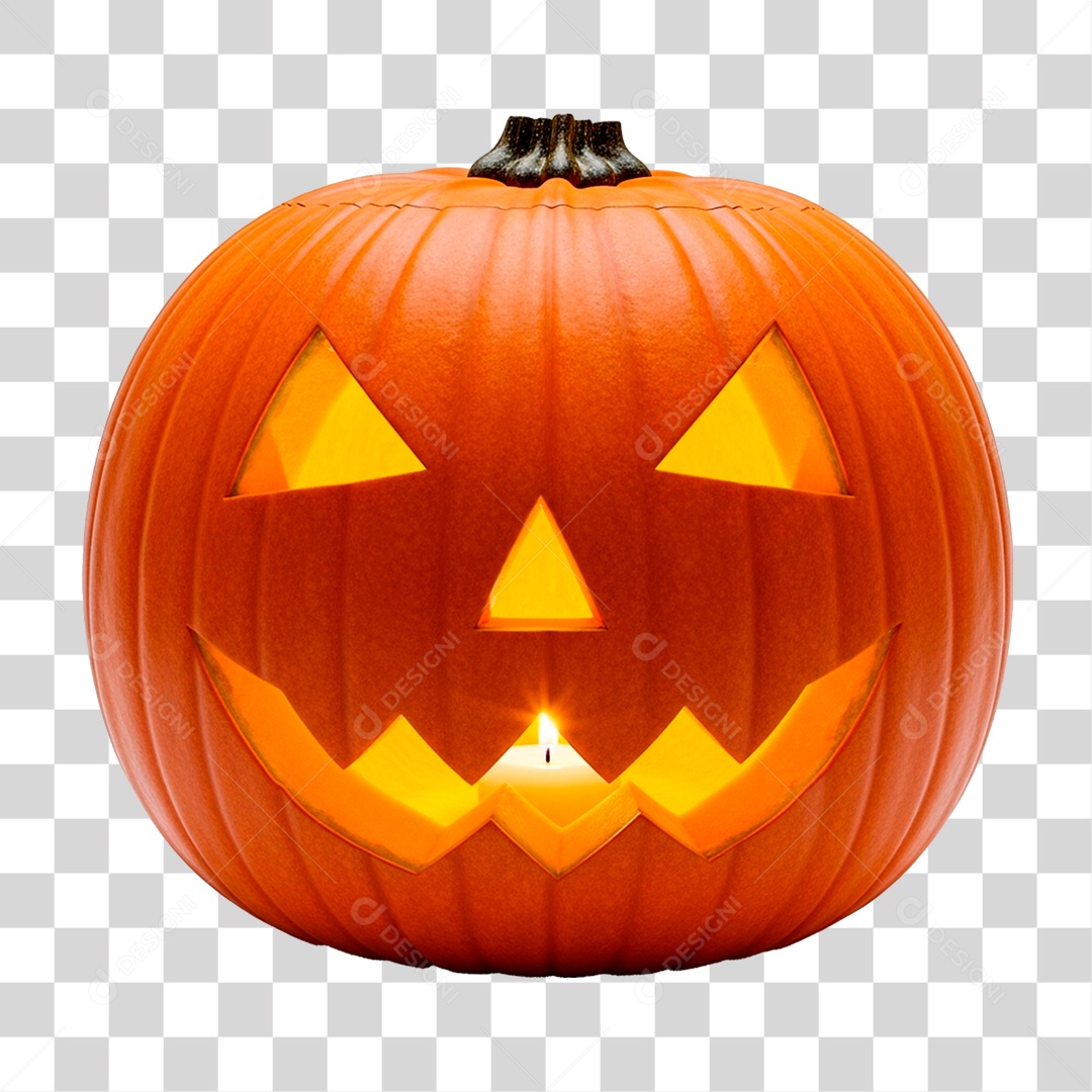 Abóbora de Halloween PNG Transparente
